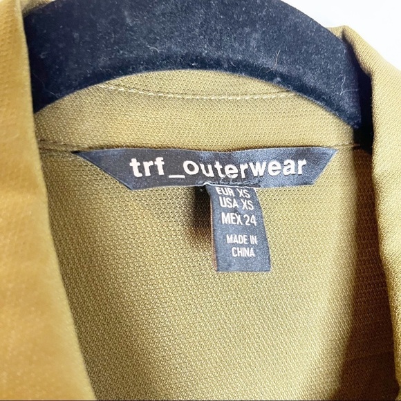 Zara | Khaki Frill Collar Long Sleeve Shaket - Picture 5 of 8